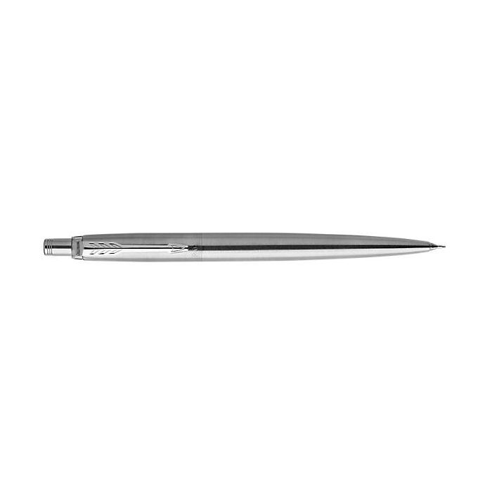 Parker Jotter Portaminas Acero Ct | Elegante Diseño con Acabado Inoxidable Pulido, Adornos Dorados y Clip Brillante Flecha 1