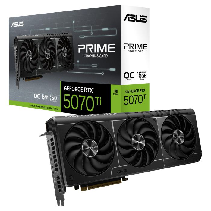 ASUS GeForce RTX 5070 Ti OC 16GB GDDR7 3 Ventilador Tarjeta Gráfica