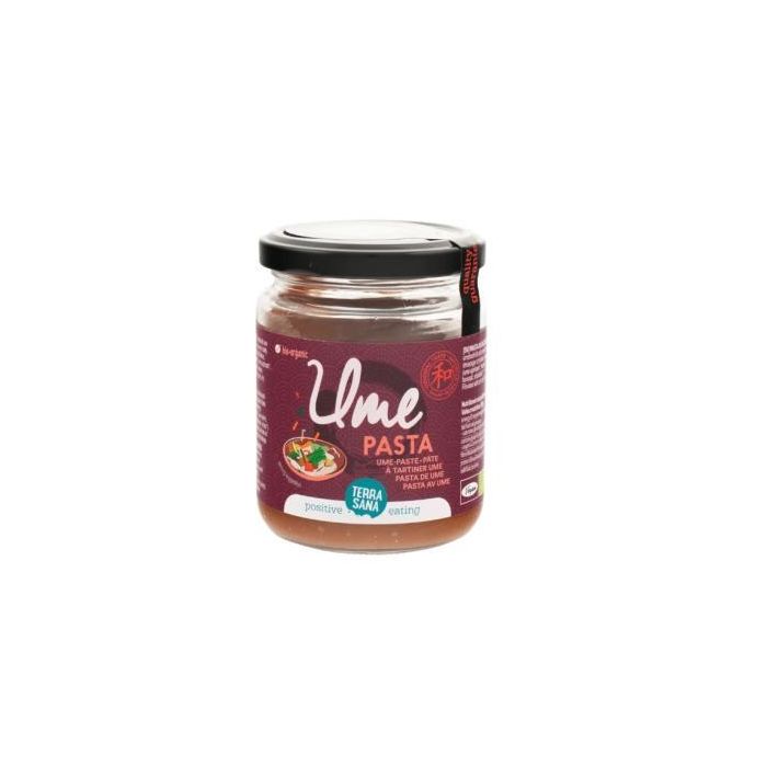 TERRASANA Pasta Umeboshi 250g Bio Vegana – Superfruta Japonesa con Sabor Intenso para Sushi y Platos Orientales