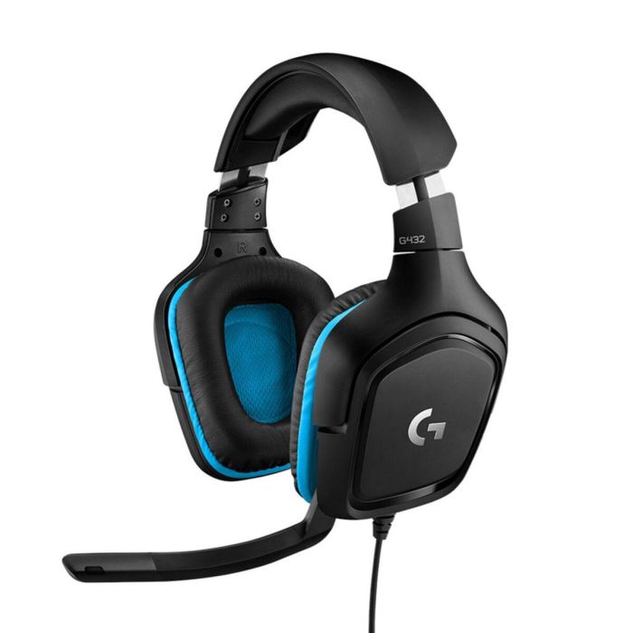 Auriculares con Micrófono Gaming Logitech 981-000770 Azul Negro 1