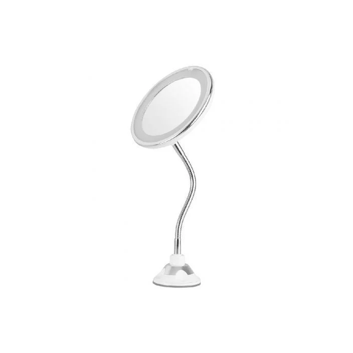 Orbegozo Espejo Cosmético de Pared con Luz LED ESP 1020 Telescópico Ø17cm Aumento 10X 1