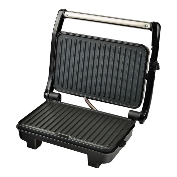 Edm Sandwichera Doble Grill 1500 W Cromado Facil Limpieza Antiadherente 1