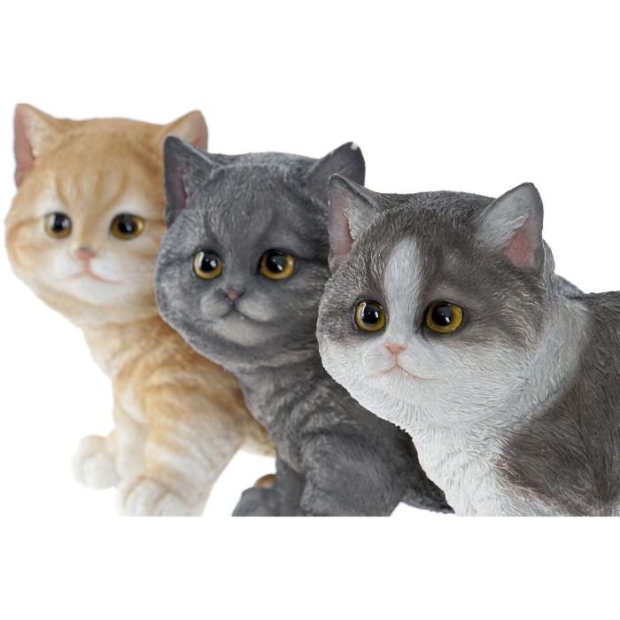 DKD Home Decor Figura Resina Gris Naranja Gatito Hecho a Mano 10 x 15 x 20.5 cm (3 Unidades) 1 DKD Home Decor Figura Resina Gris Naranja Gatito Hecho a Mano 10 x 15 x 20.5 cm (3 Unidades) 1