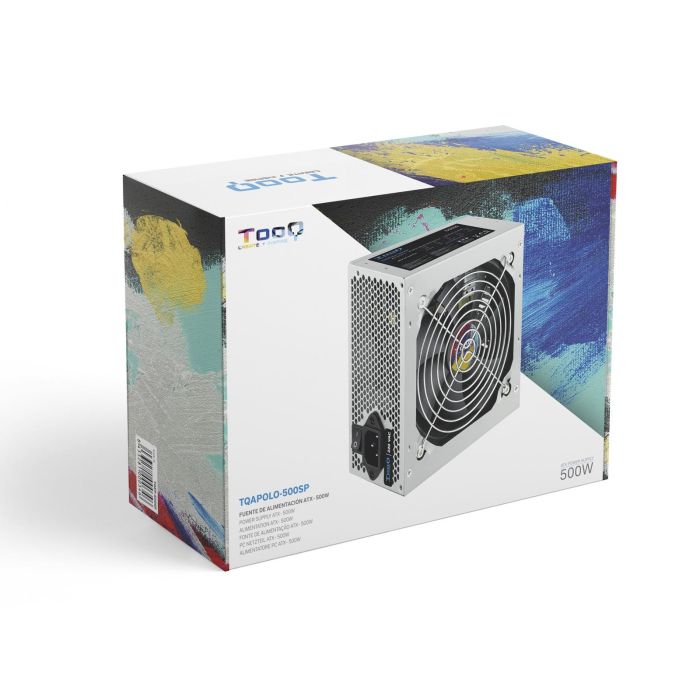 TooQ TQAPOLO-500SP Fuente de Alimentación 500W PFC Activo ATX 12V V1.3 Ventilador Silencioso 120mm Eficiencia >78% 6 TooQ TQAPOLO-500SP Fuente de Alimentación 500W PFC Activo ATX 12V V1.3 Ventilador Silencioso 120mm Eficiencia >78% 6