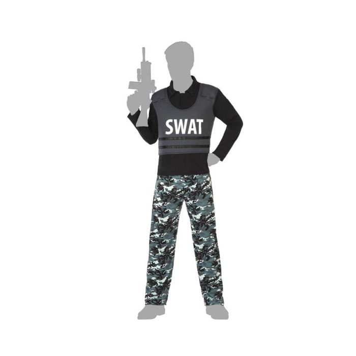 Disfraz Policia Swat Hombre Adulto Camuflaje M-L 2 Disfraz Policia Swat Hombre Adulto Camuflaje M-L 2