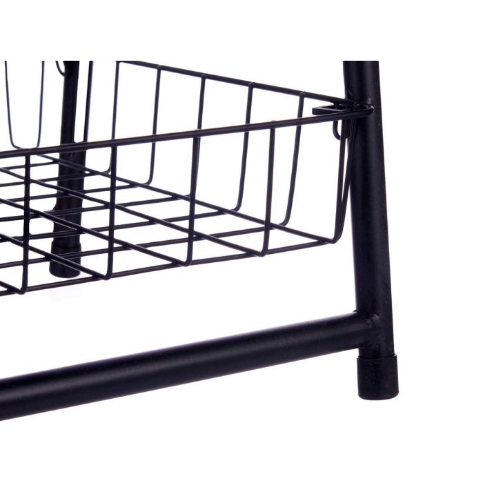 Estantería Metálica Escalera Negra 3 Pisos Kinvara 48x38x8.5 cm 3 Estantería Metálica Escalera Negra 3 Pisos Kinvara 48x38x8.5 cm 3