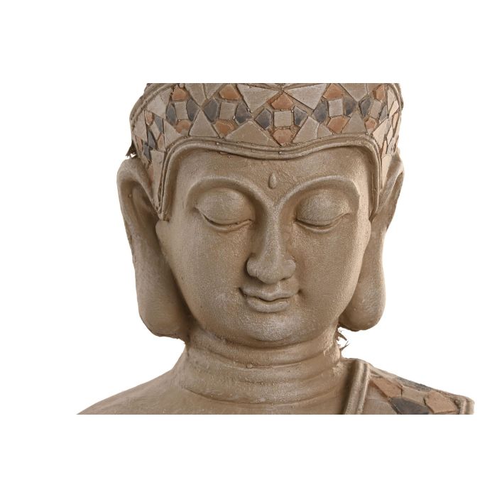 Figura Oriental DKD Home Decor Natural Naranja 24.5 x 46 x 33 cm (2 Unidades) 1