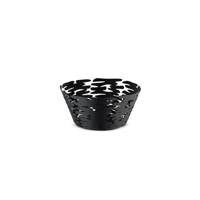 Alessi BM10/21 B Barket Cesto Redondo Acero y Resina Negro 21cm Alessi BM10/21 B Barket Cesto Redondo Acero y Resina Negro 21cm