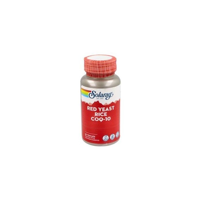 SOLARAY Red Yeast Rice Plus Q10 60 Cápsulas | Ayuda a mantener niveles de colesterol saludables, Apto Veganos, con Coenzima Q10 y Niacina SOLARAY Red Yeast Rice Plus Q10 60 Cápsulas | Ayuda a mantener niveles de colesterol saludables, Apto Veganos, con Coenzima Q10 y Niacina