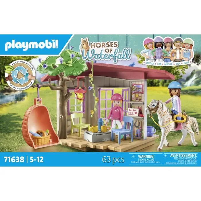 Playmobil Caseta Club Equitación Sostenible, Niños y Niñas Juguete Educativo 4