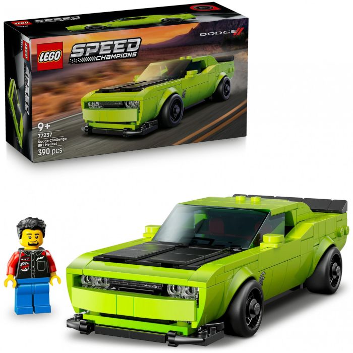 Lego Speed Champions Coche Deportivo Dodge Challenger SRT Hellcat - Kit de Construcción Réplica Detallada para Niños +9 Años 14