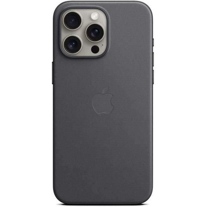 Funda APPLE FineWoven para iPhone 15 Pro Max con MagSafe - Negro Funda APPLE FineWoven para iPhone 15 Pro Max con MagSafe - Negro