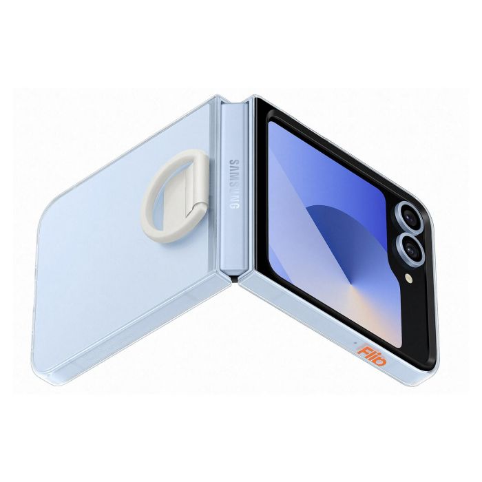 Samsung Funda Transparente con Anillo para Galaxy Z Flip7 FE | Z Flip6 Samsung Funda Transparente con Anillo para Galaxy Z Flip7 FE | Z Flip6