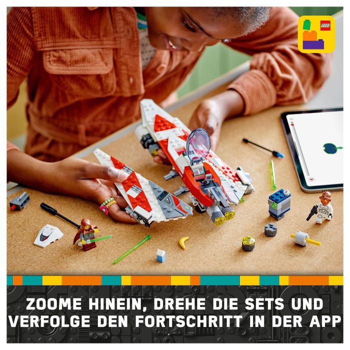 LEGO Star Wars 75388 Caza Estelar Jedi Bob con 2 Minifiguras y Droide Servo