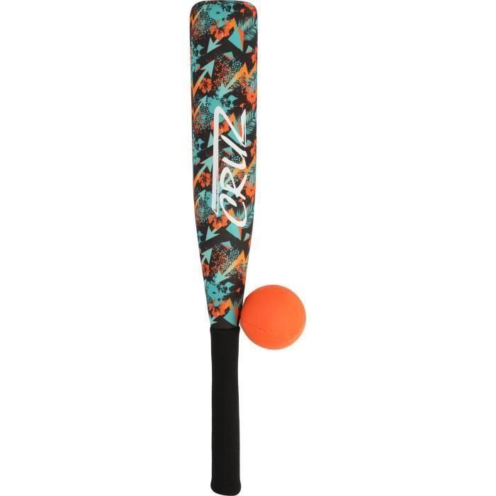Cruz CRU5715571494350 Juego de Béisbol de Neopreno para Niños - Bate y Pelota de Espuma Segura