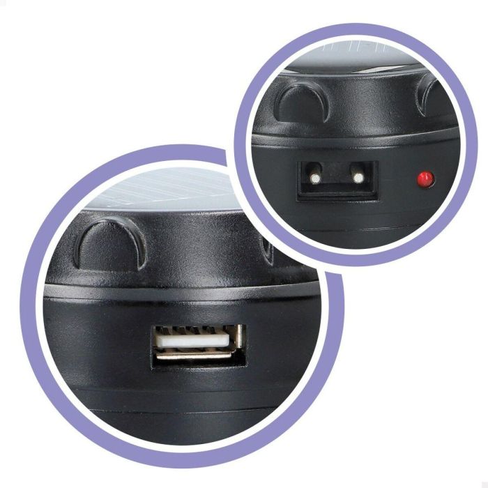 Lámpara de Camping Aktive Negro (6 Unidades) 2 Lámpara de Camping Aktive Negro (6 Unidades) 2
