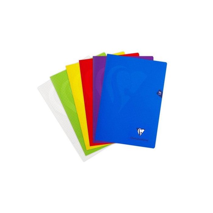 Libreta Clairefontaine Poliprolileno A4 48 Hjs. 5X5 (Set de 10)