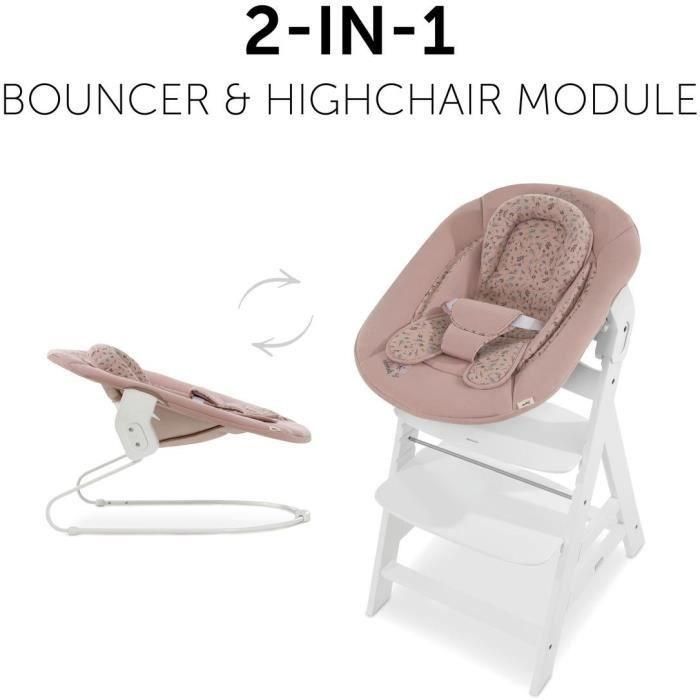 Hauck HAU1732165471691 Hamaca Alpha Bouncer 2 en 1, desde el nacimiento, con arnés de 3 puntos, Bambi Rose 2 Hauck HAU1732165471691 Hamaca Alpha Bouncer 2 en 1, desde el nacimiento, con arnés de 3 puntos, Bambi Rose 2