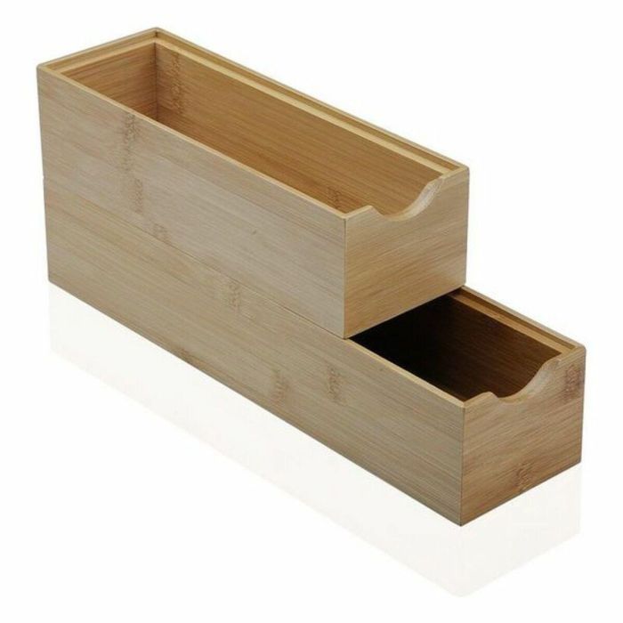 Caja Multiusos Versa Bambú (7,8 x 6,4 x 23 cm) 1