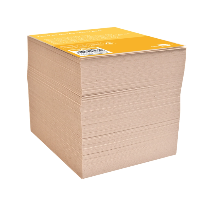 Liderpapel Taco de Papel Sin Encolar Crema 1000 Hojas 92x102 mm 70 gr Reciclado 1