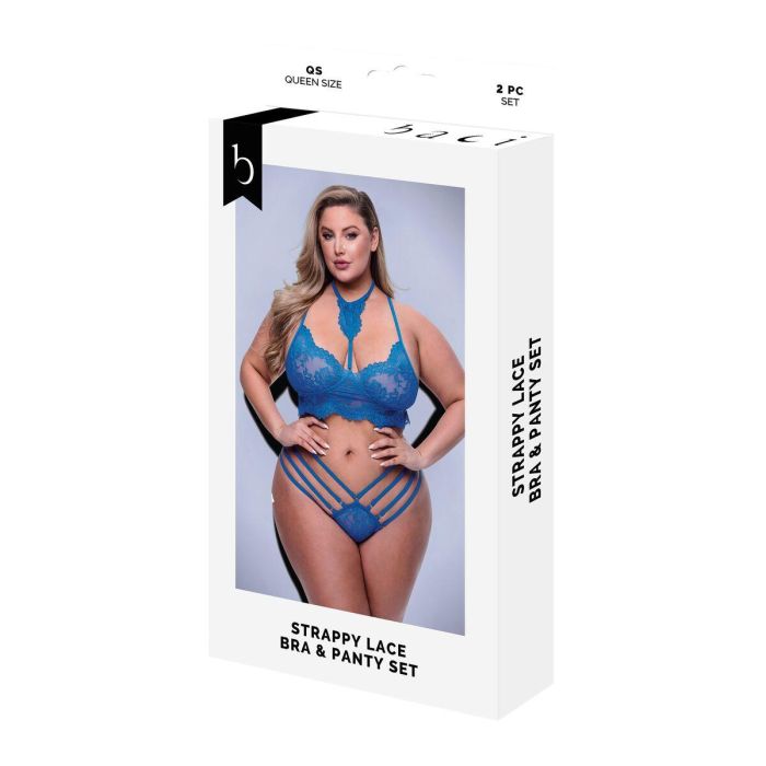 Conjunto de Lencería Baci Lingerie Bra & Panty Azul (Queen) Conjunto de Lencería Baci Lingerie Bra & Panty Azul (Queen)