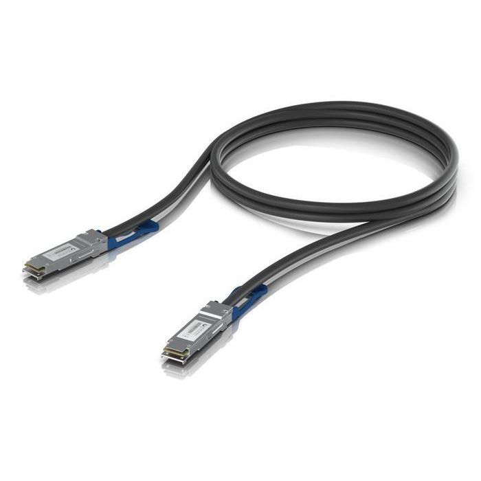 Ubiquiti Cable Direct Attach 100G QSFP28 a QSFP28, 1m, Negro, Pack de 10 Unidades