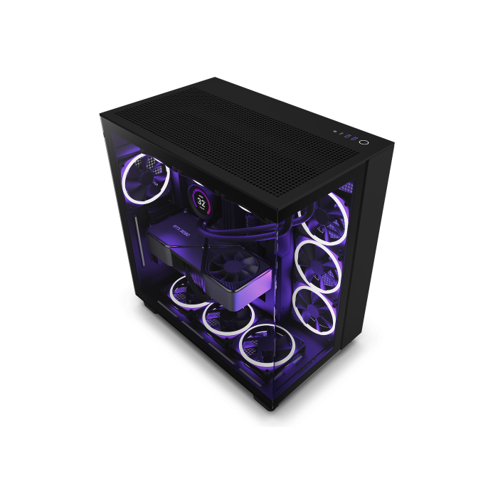 NZXT H9 All Black Midi Tower PC Negro - CM-H91FB-01 NZXT H9 All Black Midi Tower PC Negro - CM-H91FB-01