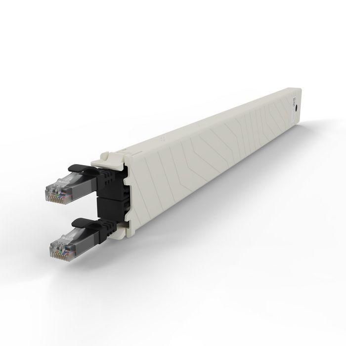 PATCHBOX patchbox.one Unidad de Cassette para Cables UTP Cat.6a 8RU Negro, Sistema Modular de Fácil Intercambio para Racks, Compatible con PoE++ 5