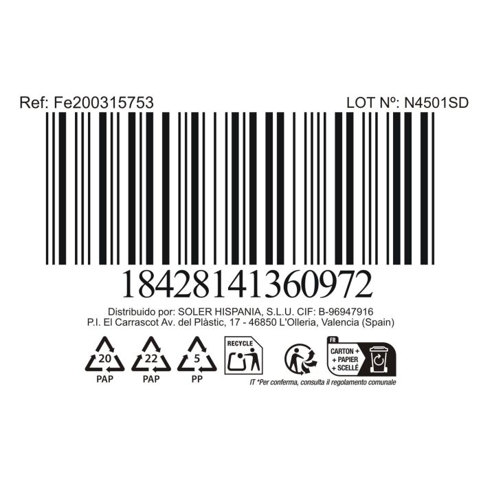 Inde Estropajero "Faro" para Cocina, Organizador de Utensilios, Dimensiones: 10.9 cm x 16.2 cm x 16.5 cm, Color Blanco (8 Unidades) 1