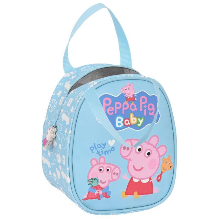 Portameriendas Térmico Peppa Pig Baby Azul 19 x 22 x 14 cm