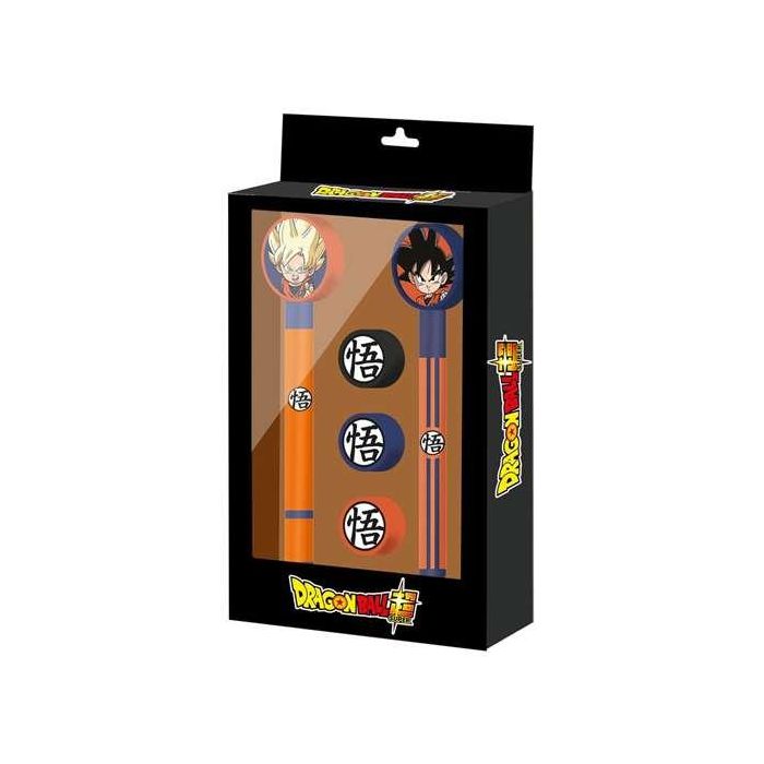 Karactermania Blister Gel+ Eternal+ Dragon Ball Ultra Instinct Bolígrafo Borrable Lápiz Metálico 3 Gomas Regalo Papelería Infantil 1