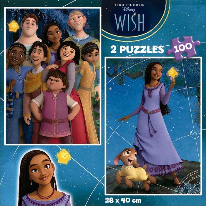 Educa Puzzle 2X100 Wish 19742 | 2 Puzzles de 100 Piezas | Cartón Reciclado | +6 Años 2