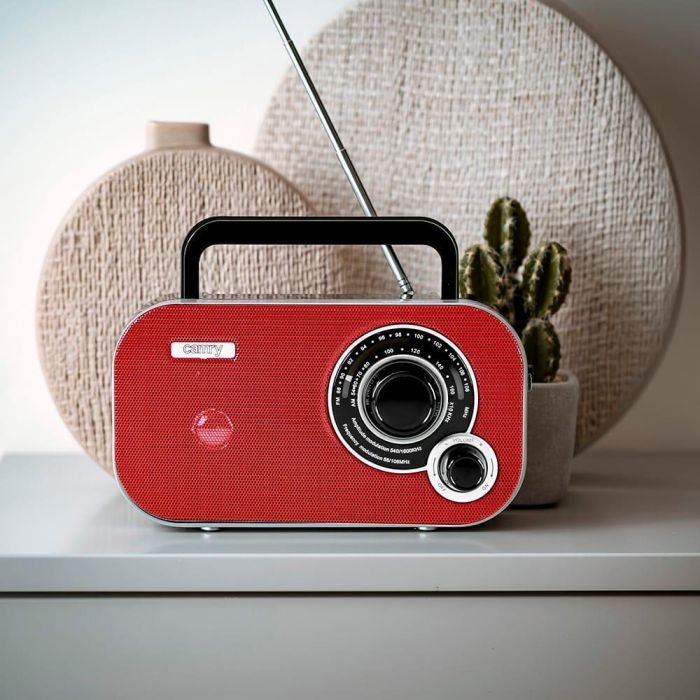 Radio am/fm cr 1140 roja, 21 x 5,6 x 12 cm 3 Radio am/fm cr 1140 roja, 21 x 5,6 x 12 cm 3