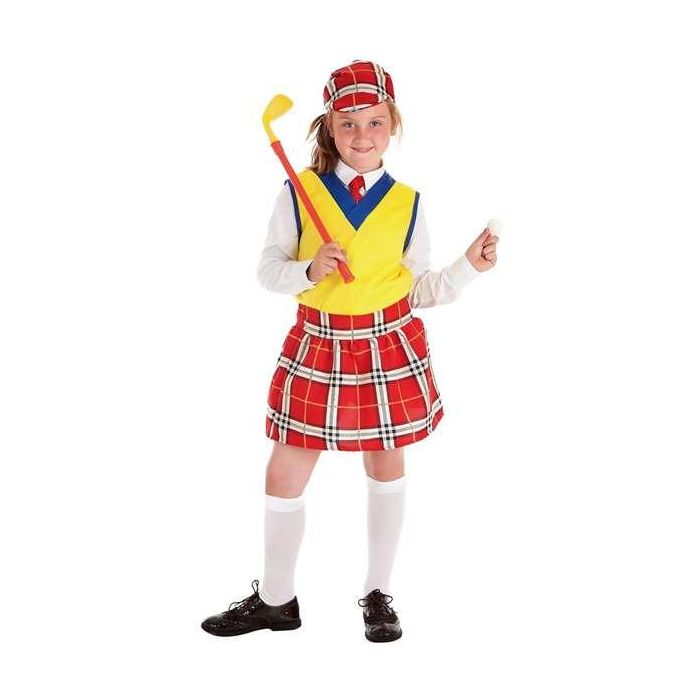 Creaciones Llopis Disfraz Infantil Jugadora de Golf, Talla 0 (2-3 años), incluye falda, chaleco, corbata, gorra, palo y pelota Creaciones Llopis Disfraz Infantil Jugadora de Golf, Talla 0 (2-3 años), incluye falda, chaleco, corbata, gorra, palo y pelota