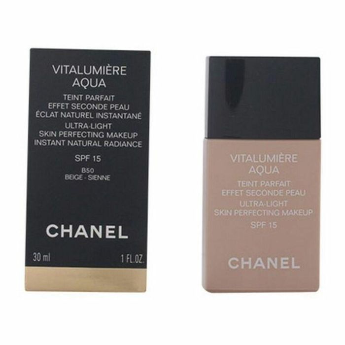 Base de Maquillaje Fluida Vitalumière Aqua Chanel 6 Base de Maquillaje Fluida Vitalumière Aqua Chanel 6