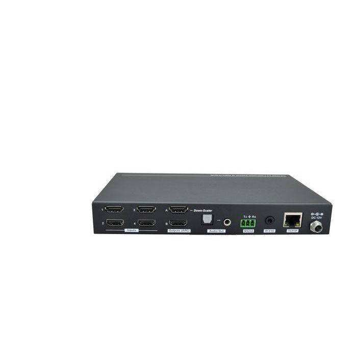 Vivolink VLHDMIMAT4X2RS Conmutador Matriz HDMI 4x2 4K@60Hz 18Gbps HDCP 2.2 SPDIF 3.5mm 4