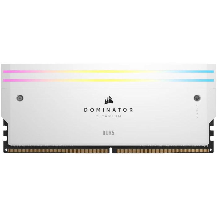 Memoria RAM - CORSAIR - Dominator Titanium RGB DDR5 - 32GB 2x16GB DIMM - 7000MT/s - Intel XMP 3.0 - 1,45V - Blanco (CMP32GX5M2X7000C 2 Memoria RAM - CORSAIR - Dominator Titanium RGB DDR5 - 32GB 2x16GB DIMM - 7000MT/s - Intel XMP 3.0 - 1,45V - Blanco (CMP32GX5M2X7000C 2