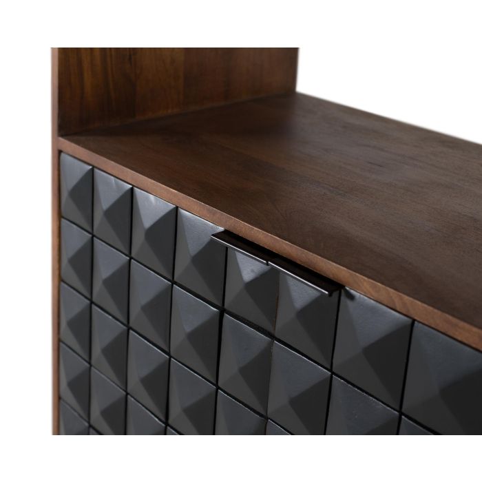 Giner y Colomer Librería Madera de Mango con Patas Doradas 3 Baldas 3