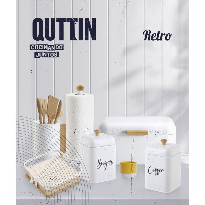 Bote Uten Metal Retro 12.5x12.5x15.5 cm Quttin (6 Unidades) 4 Bote Uten Metal Retro 12.5x12.5x15.5 cm Quttin (6 Unidades) 4