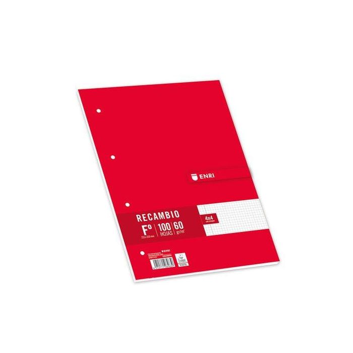 Recambio Enri Fº 100H 60Gr 4 Taladros Pauta 3 (Set de 10)