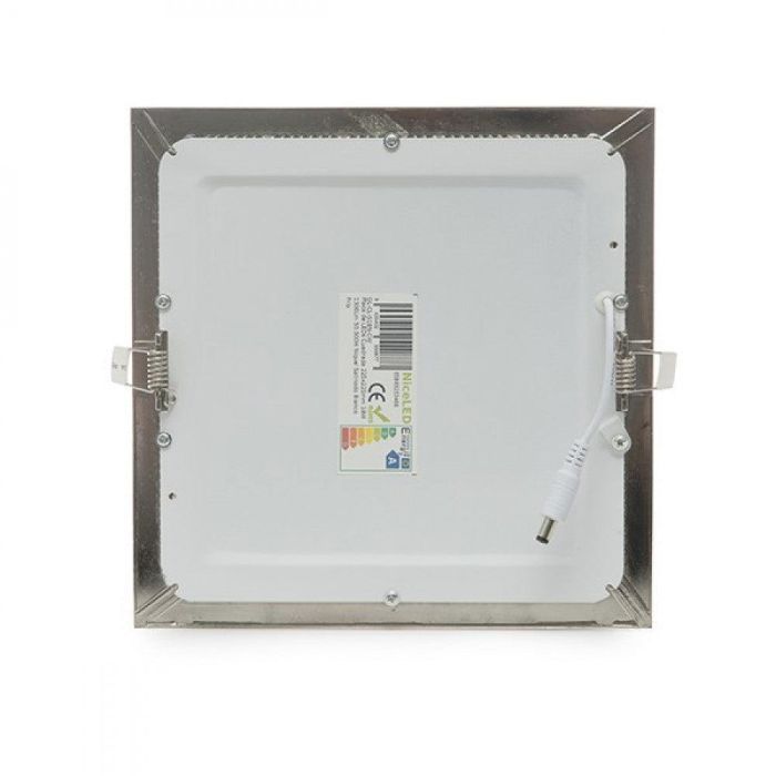 Placa LED 18W 1800Lm 6000ºK Cuadrada Niquel Satinado 50.000H [GL-CL-S18N-CW] 3