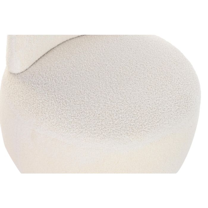 DKD Home Decor Sillón Moderno Poliéster Blanco Desmontable 66x66x66 cm Asiento 43 cm 1