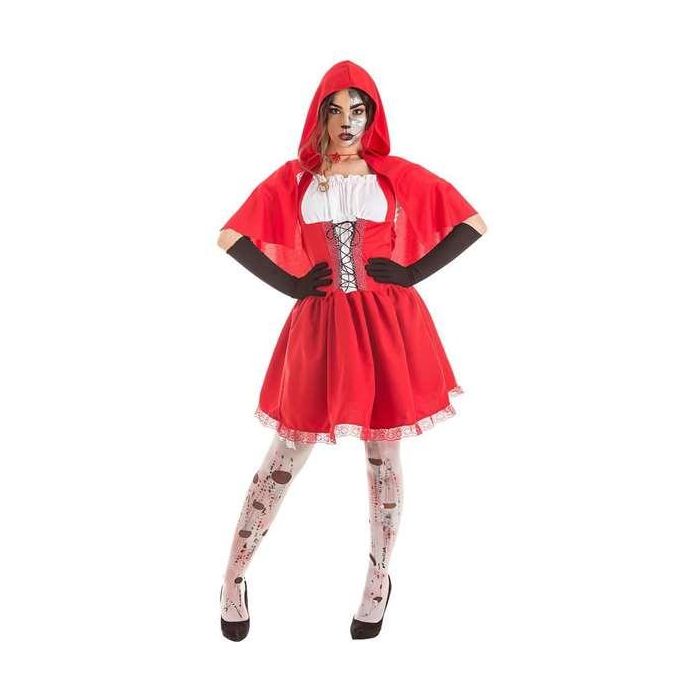 Creaciones Llopis Caperucita Disfraz Talla M, Multicolor, Poliéster para Adulto