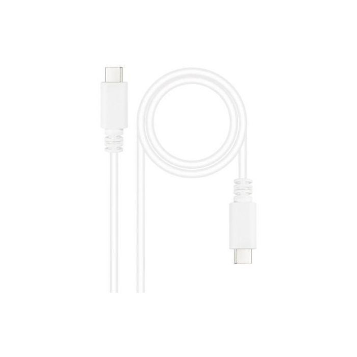 Cable USB NANOCABLE 10.01.2301-W 1 m (1 unidad) Cable USB NANOCABLE 10.01.2301-W 1 m (1 unidad)