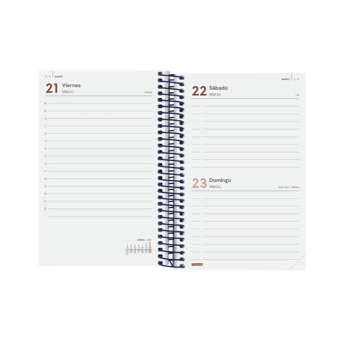 Agenda Finocam YEAR Azul 11,7 x 18,1 cm 2025 4