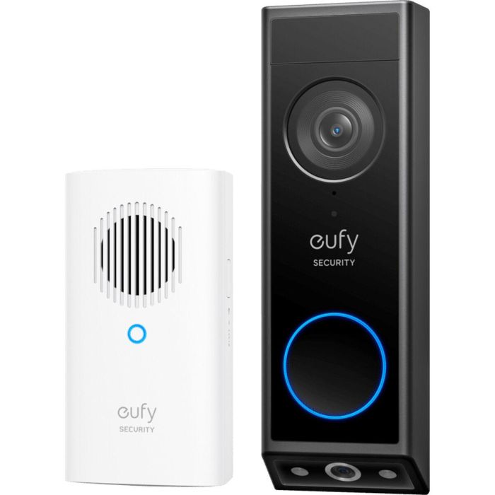 Eufy E8214311 Cámara Seguridad IP Exterior con Doble Cámara, 2K Full HD, Visión Nocturna Color y Detección Paquetes, Batería/Cable 1