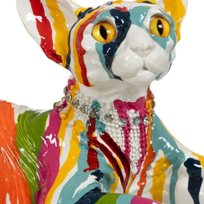 Figura Decorativa Gato 33,5 x 15,5 x 15 cm 4 Figura Decorativa Gato 33,5 x 15,5 x 15 cm 4