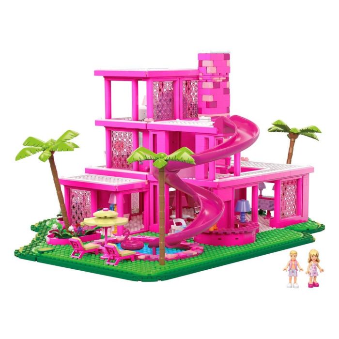 Mattel Mega Construx Figura Barbie The Dreamhouse Mansión de Construcción con 1795 Piezas para Coleccionistas y Fans de la Película 1