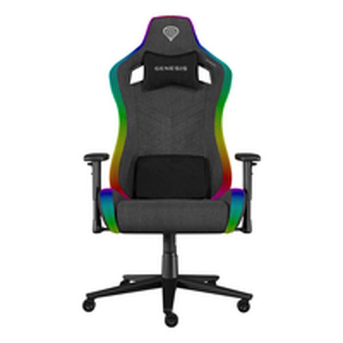 GENESIS NFG-2246 Silla para Videojuegos de PC con RGB, Asiento Acolchado Gris Tela, Reposabrazos Ajustable 2D, Ergonomía Mejorada y Ruedas 60mm 3 GENESIS NFG-2246 Silla para Videojuegos de PC con RGB, Asiento Acolchado Gris Tela, Reposabrazos Ajustable 2D, Ergonomía Mejorada y Ruedas 60mm 3