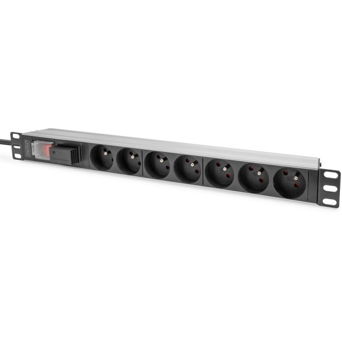 DIGITUS PDU 1U 7xCEE7/5 FR-Ausgänge 230V/16A schwarz 0 DIGITUS PDU 1U 7xCEE7/5 FR-Ausgänge 230V/16A schwarz 0